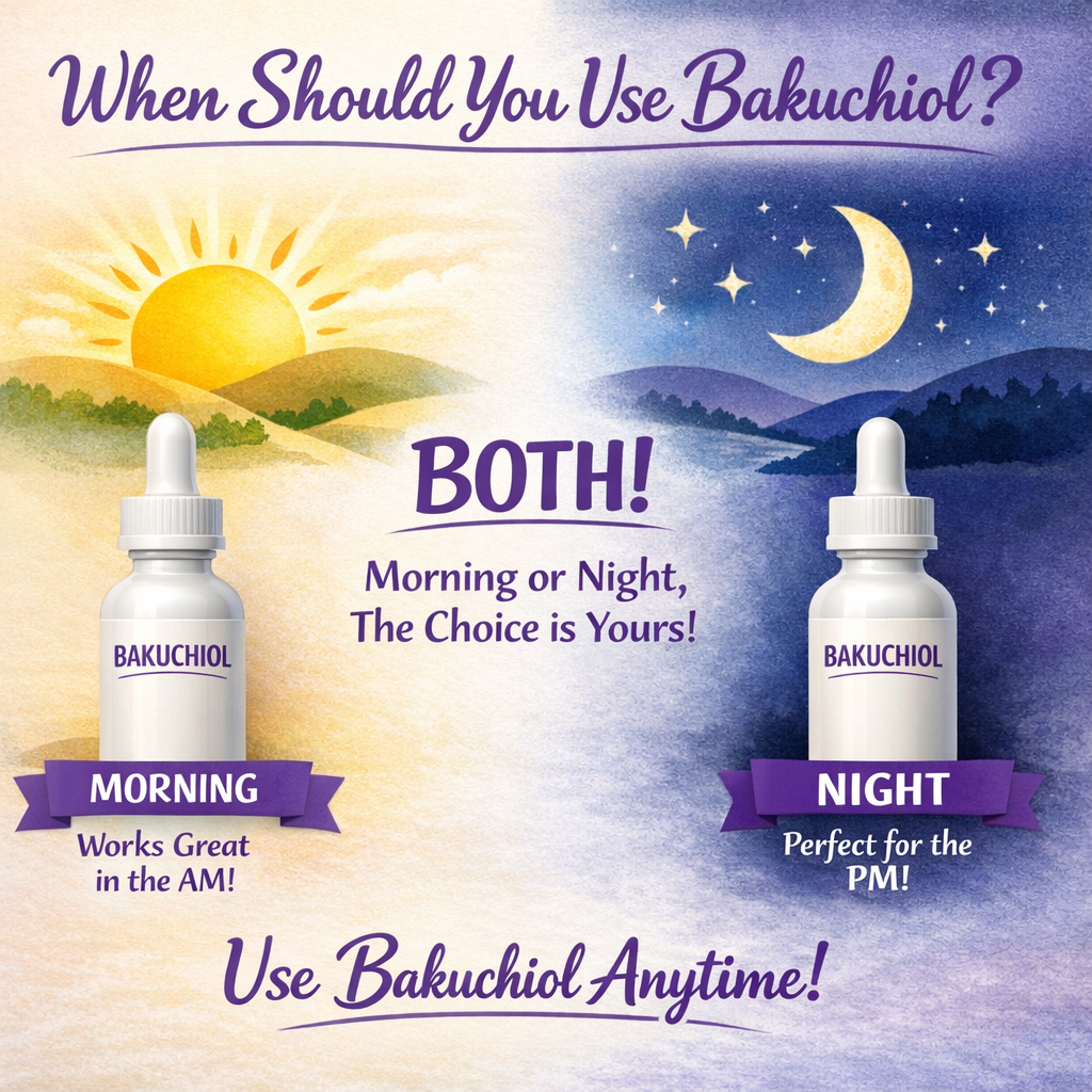 Bakuchiol Day vs Night: When Is the Best Time to Apply?