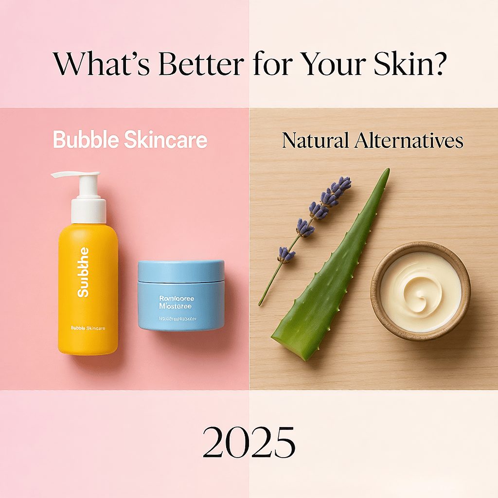 Bubble Skincare vs. Natural Alternatives: What's Better for Your Skin?