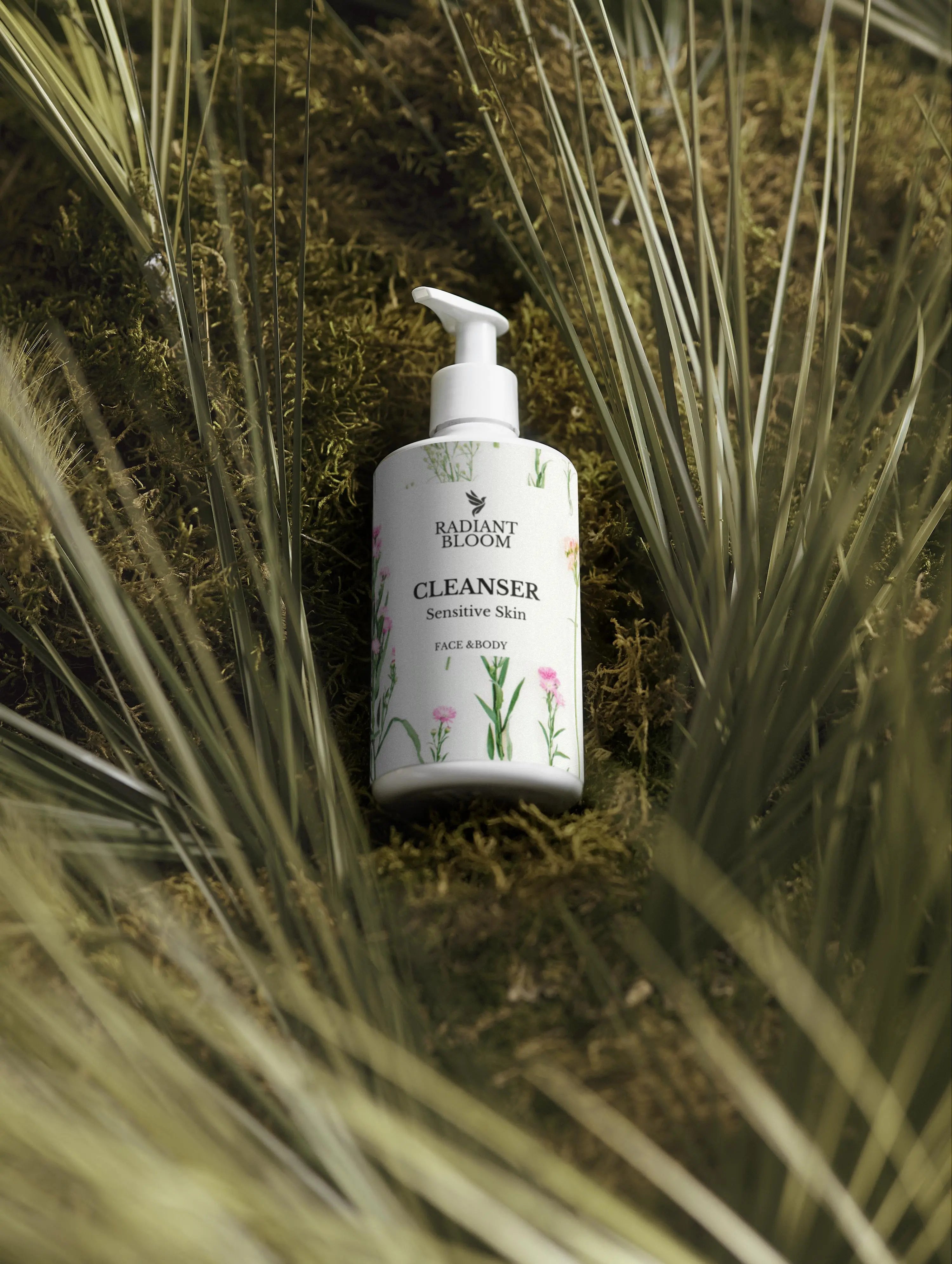 Sensitive Skin Face & Body Cleanser, 290ml , 9.81 ft.oz Radiant Bloom