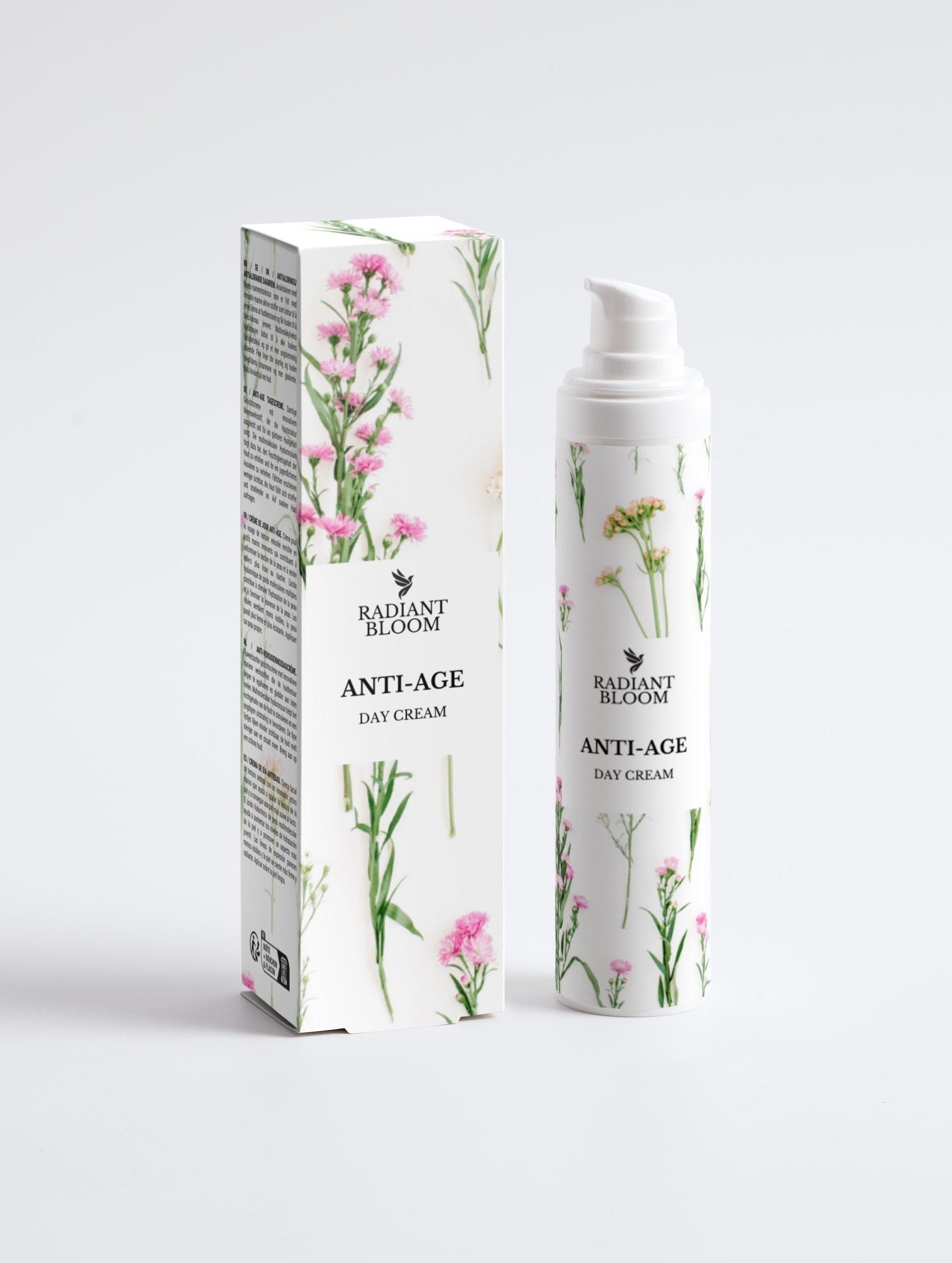 Anti - Age Performance Duo | Peptide Serum + Anti - Age Day Cream | Smooth, Firm, Hydrate - Radiant Bloom Organic