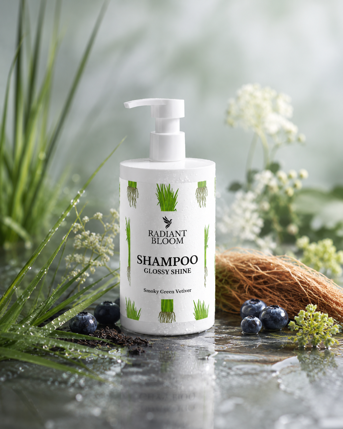 Gloss Shampoo, Smoky Green Vetiver