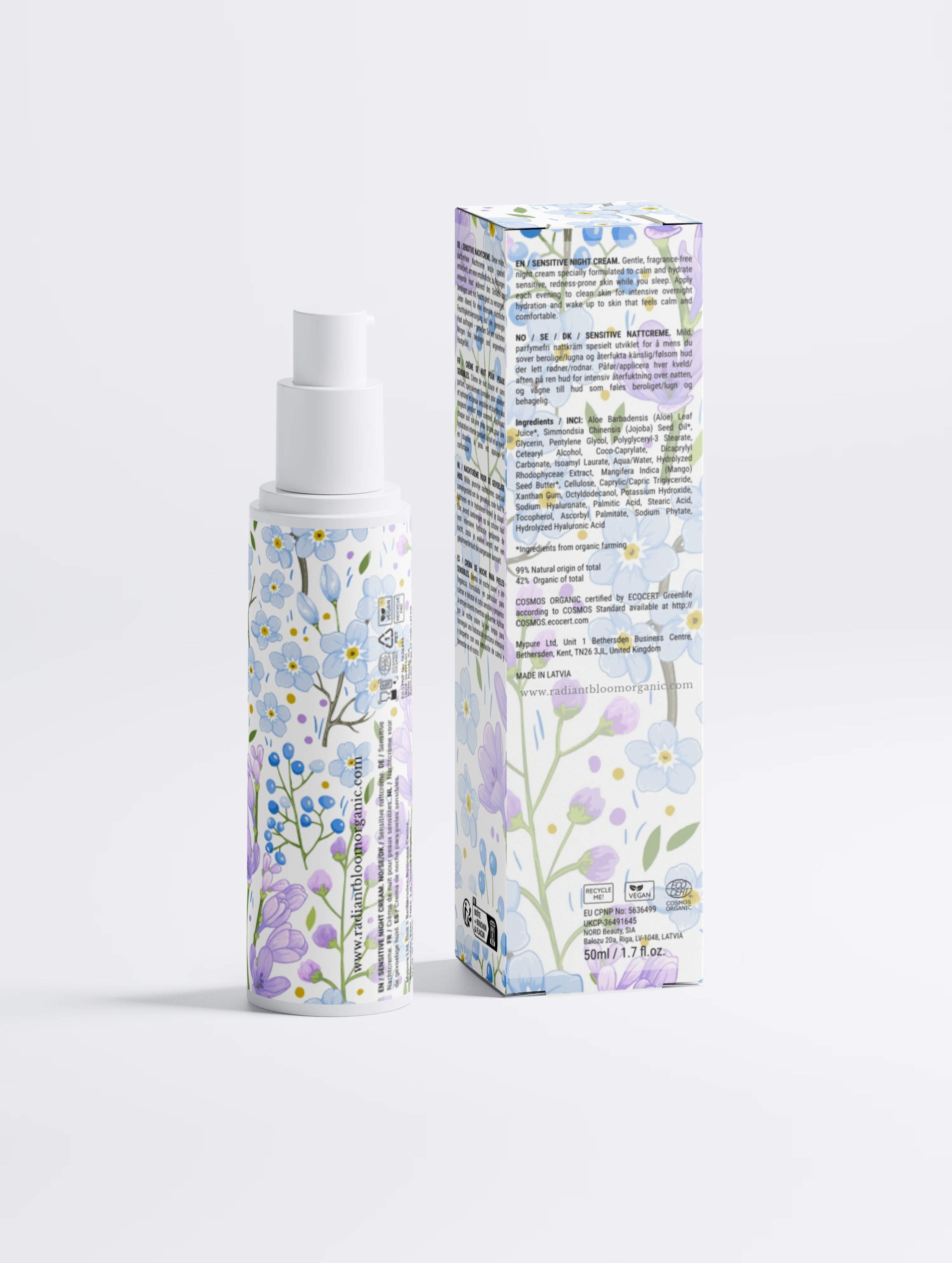 Sensitive Skin Overnight Cream, Fragrance-Free back