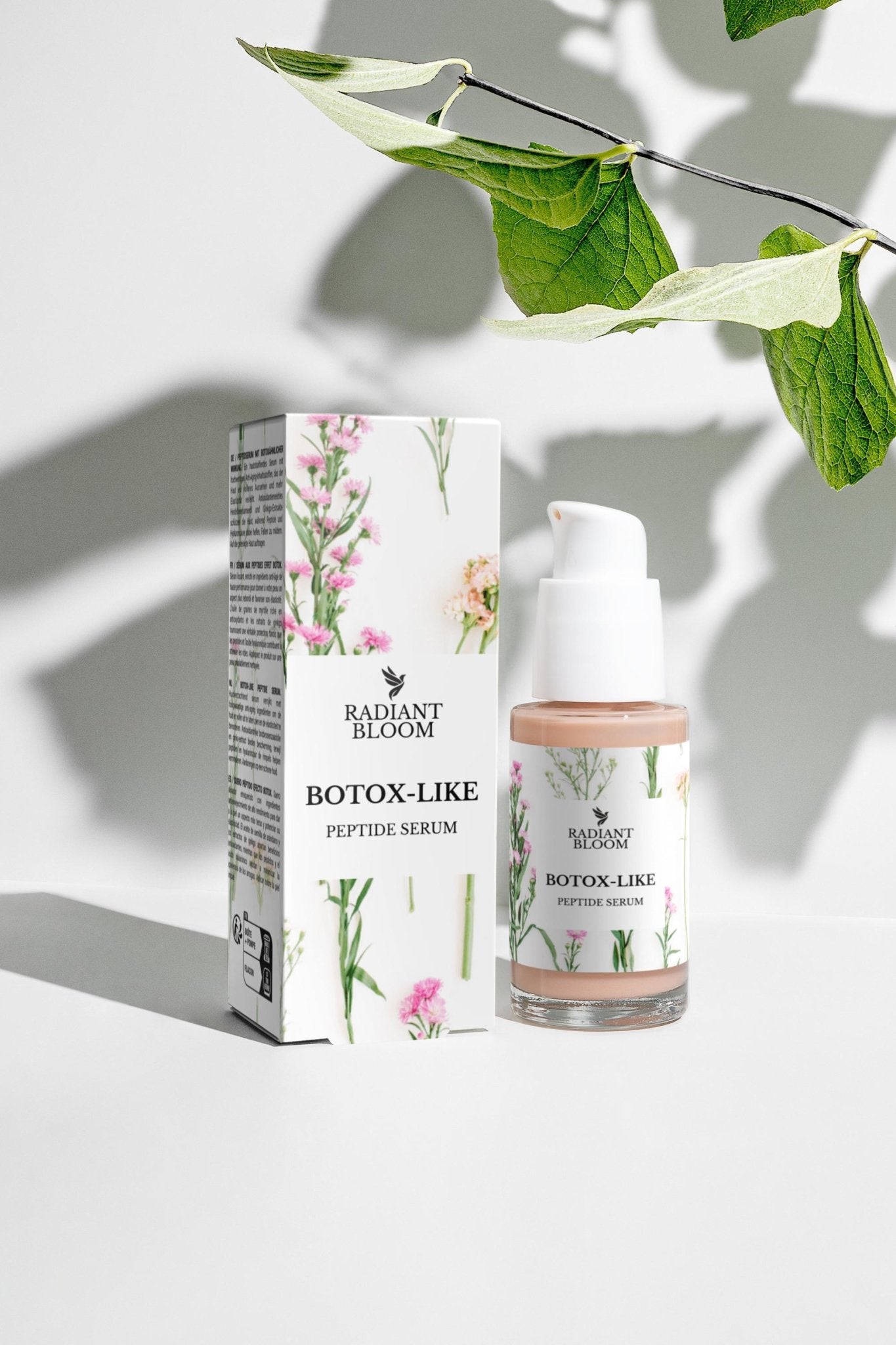 Botox-Like Peptide Serum – Natural 30ml/ 1.0 fl oz by Radiant Bloom – Natural Organic Skincare