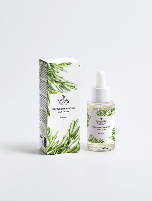 Rosemary Hair & Scalp Strengthening Oil | Organic Growth - Radiant Bloom Organic