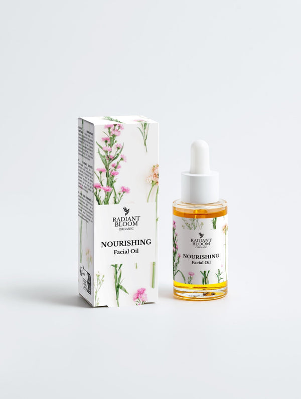 Nourishing Facial Oil – Organic / 30ml , 1 ft.oz by Radiant Bloom – Natural Organic Skincare