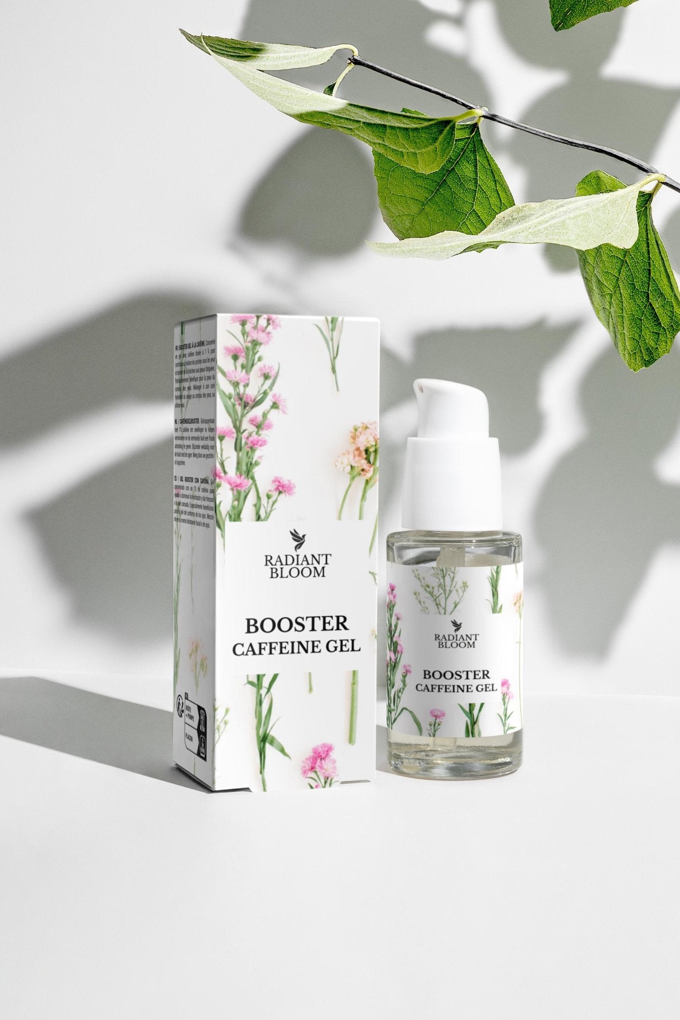 Caffeine Gel Booster – Natural 30ml/ 1.01 fl oz by Radiant Bloom – Natural Organic Skincare