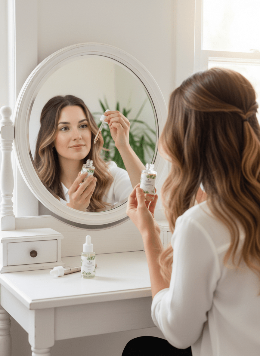 Rosemary Hair & Scalp Strengthening Oil | Organic Growth - Radiant Bloom Organic