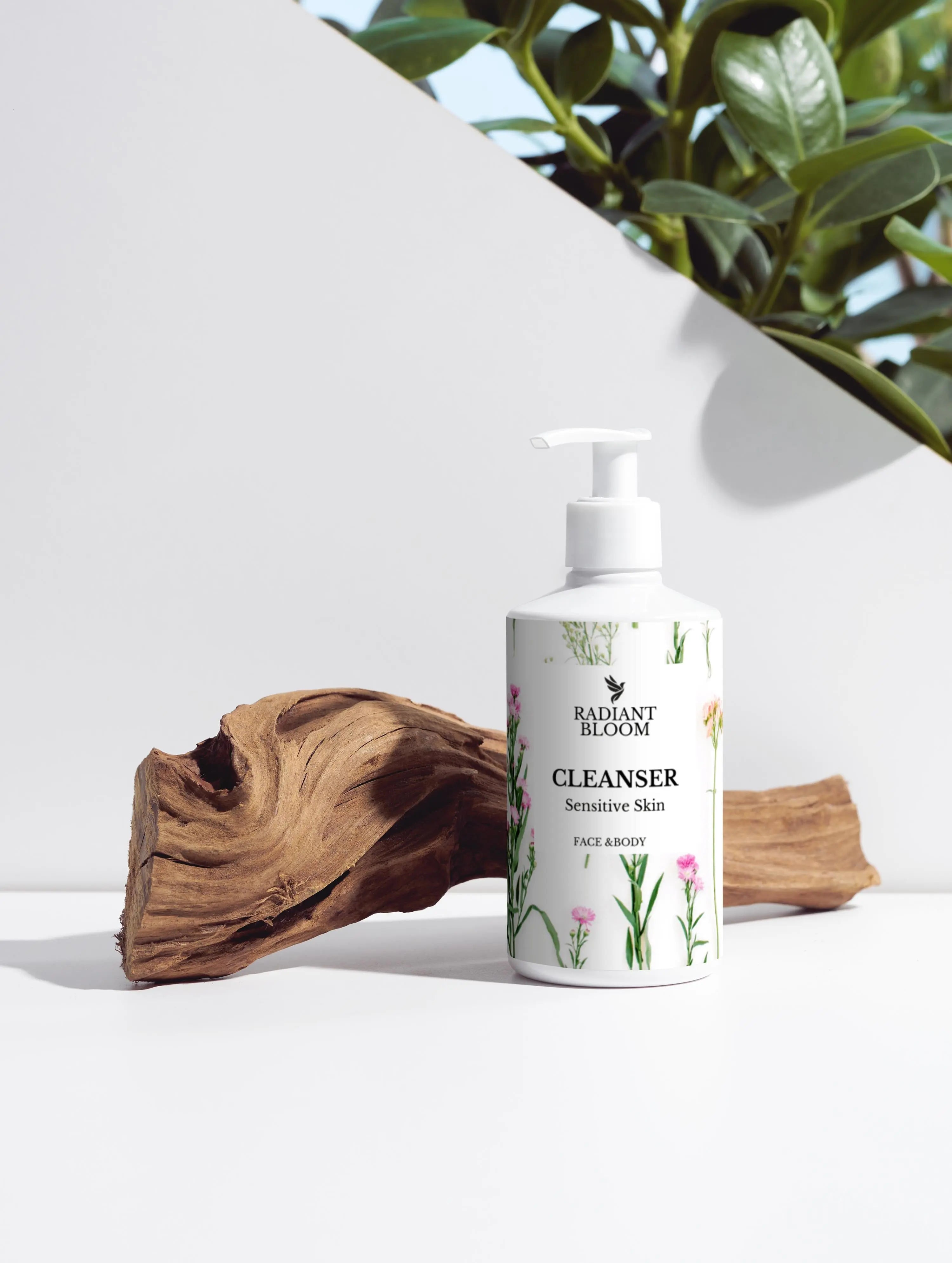Sensitive Skin Face & Body Cleanser, 290ml , 9.81 ft.oz Radiant Bloom