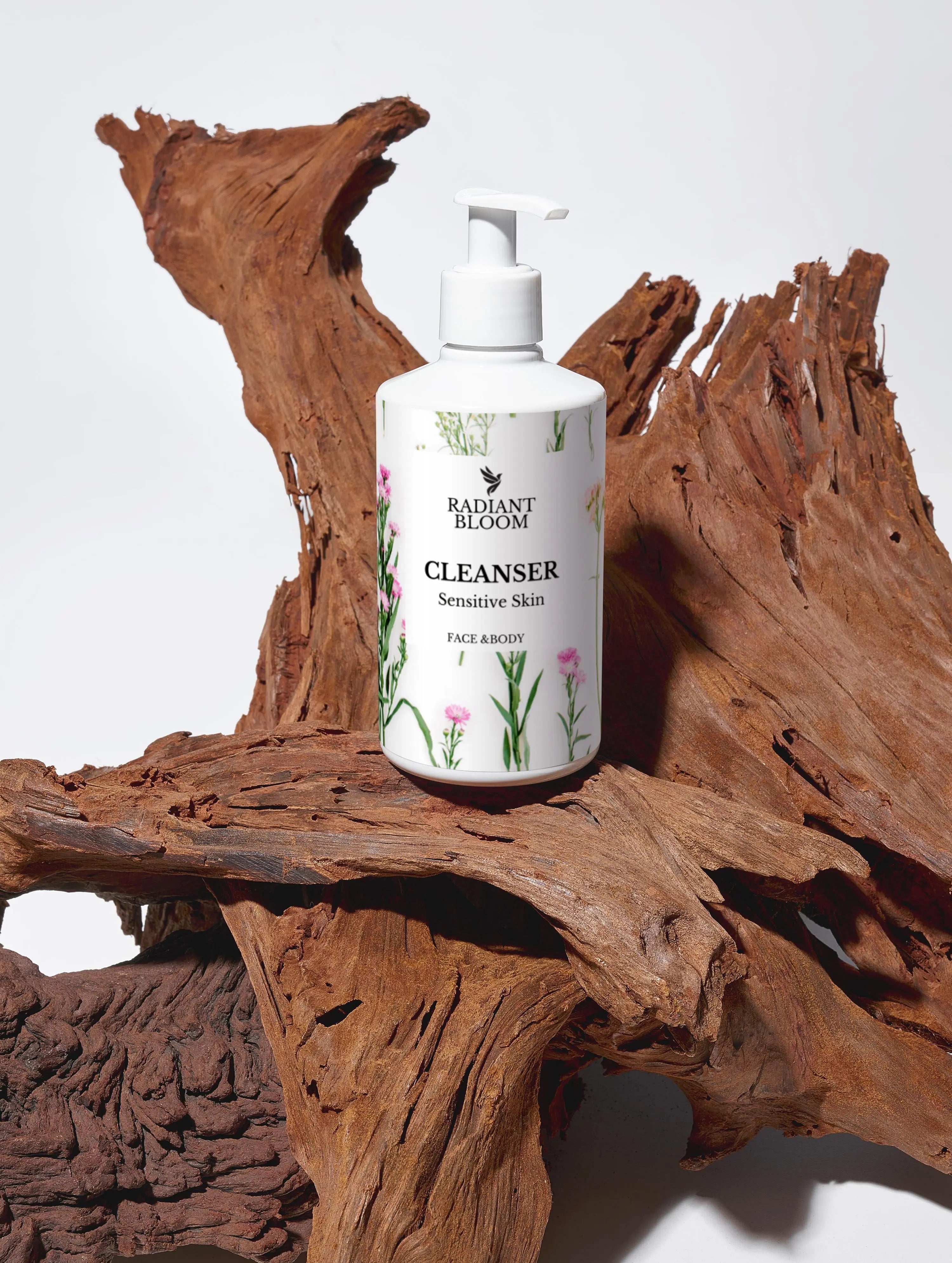 Sensitive Skin Face & Body Cleanser, 290ml , 9.81 ft.oz Radiant Bloom