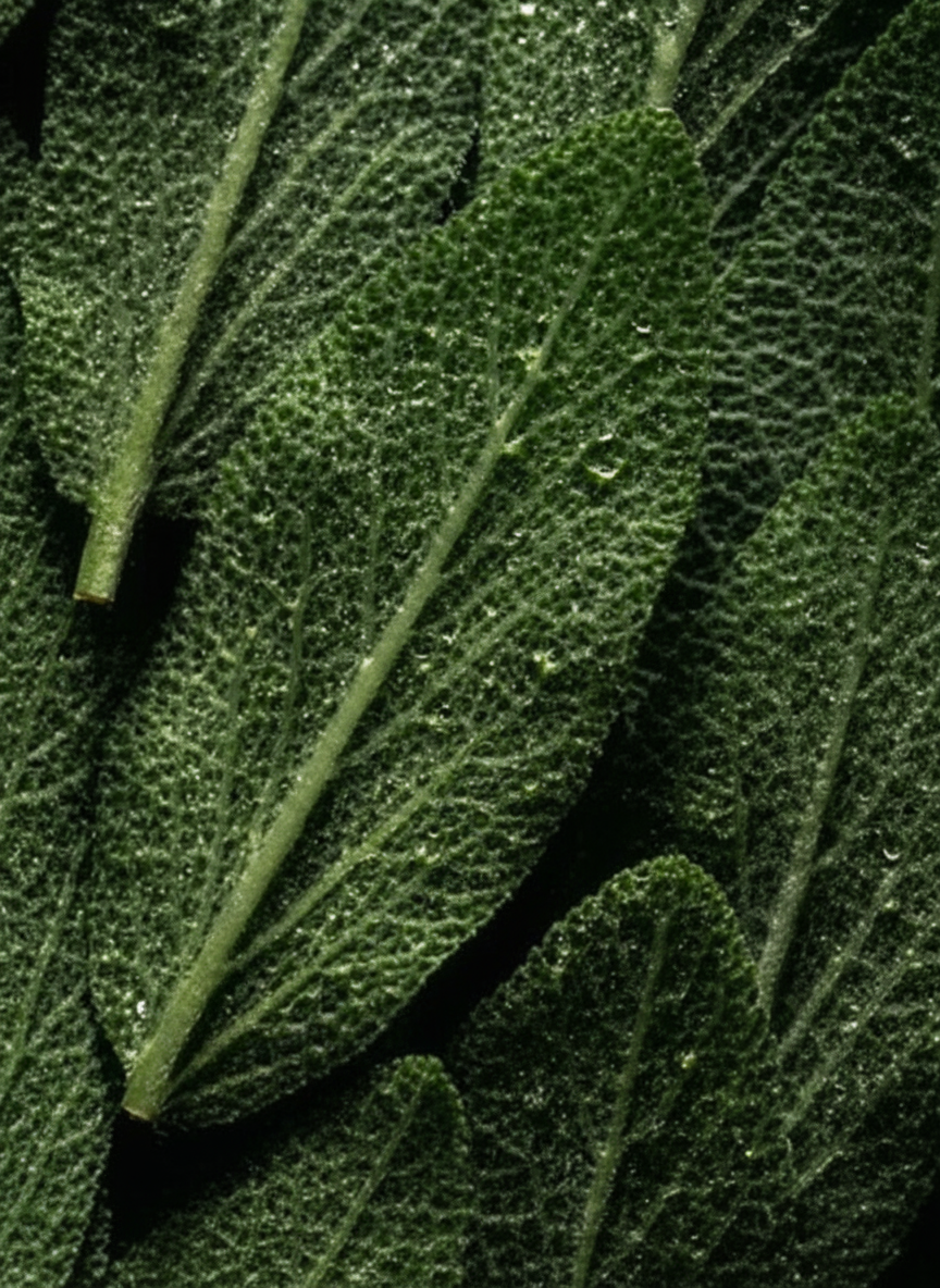 Natural rosemary peppermint scalp scrub with fresh herbs for dandruff free healthy scalp