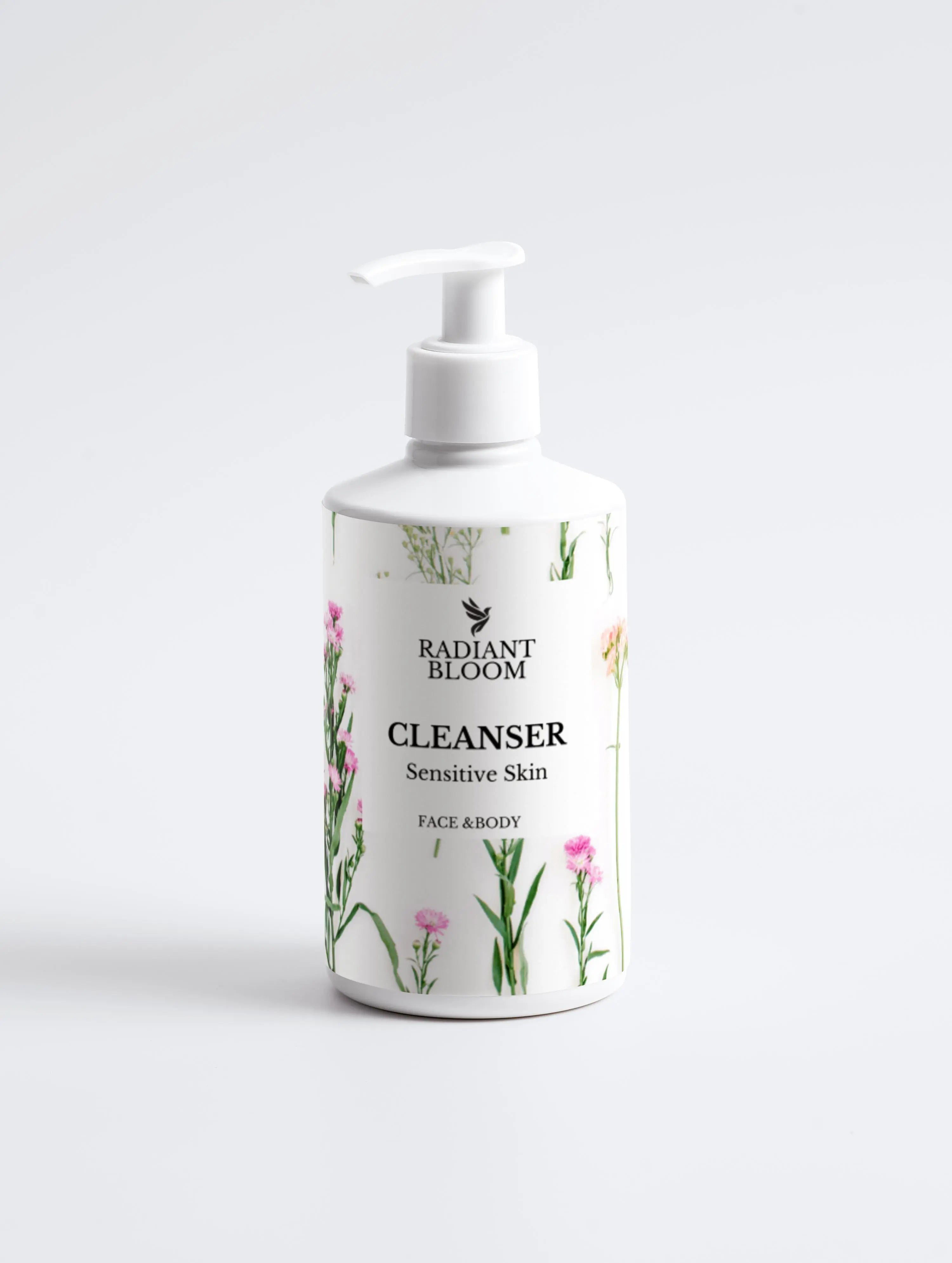 Sensitive Skin Face & Body Cleanser, 290ml , 9.81 ft.oz Radiant Bloom